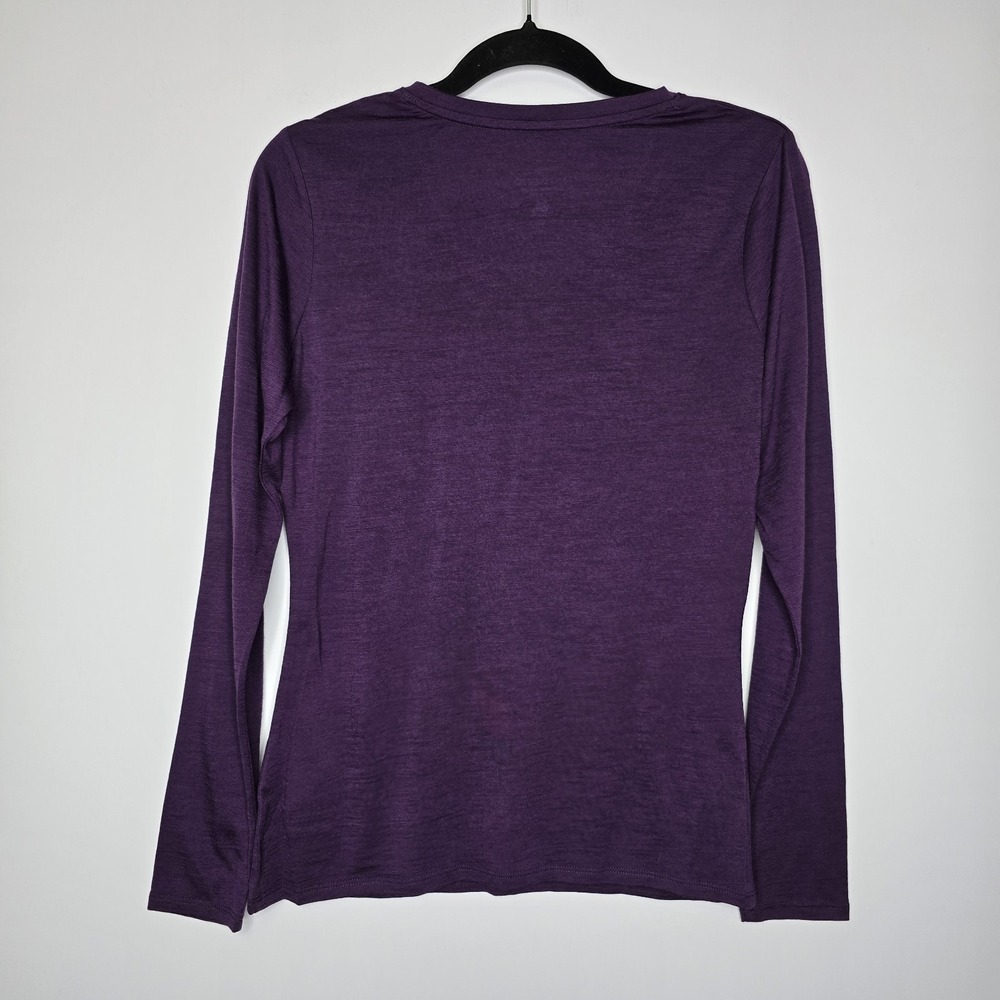 Segments Woolmark Top Size M Womens 100% Merino Wool Long Sleeve Base Layer - Picture 2 of 6